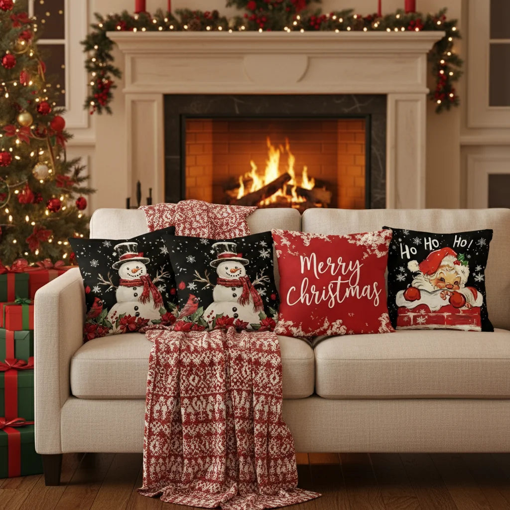 Coussins de Noël - Ajoutez une touche vintage!