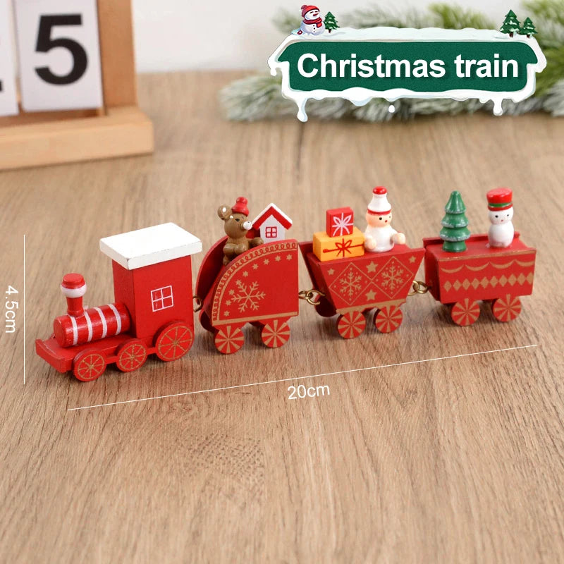 Train en Bois de Noël - Magie festive pour enfants