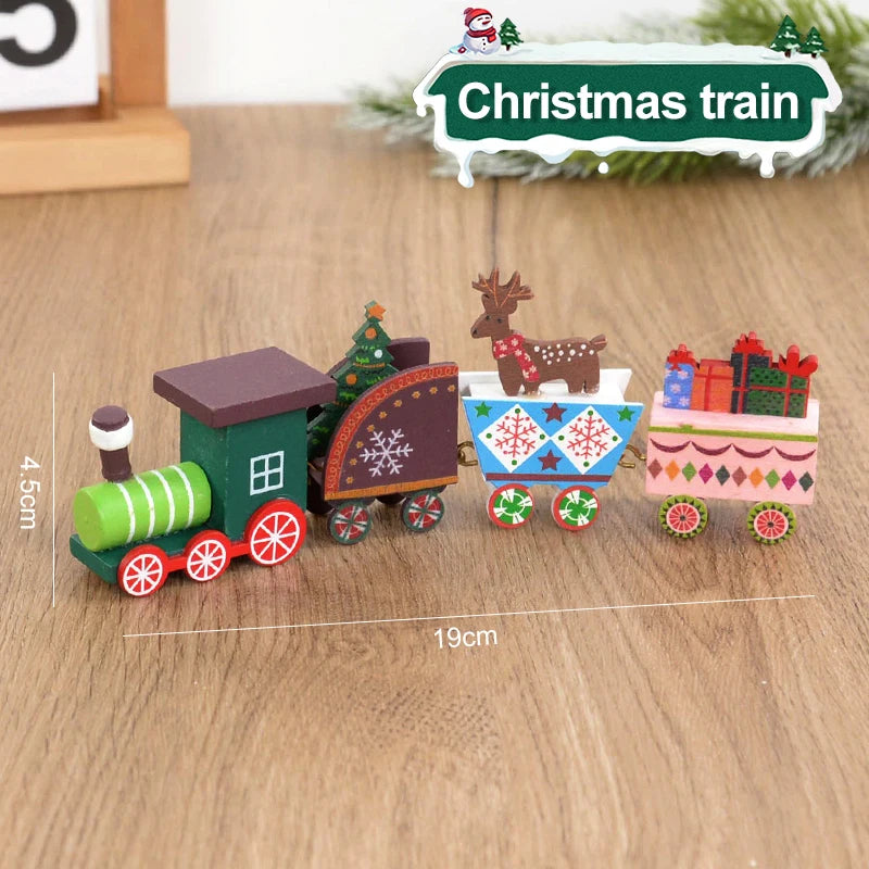 Train en Bois de Noël - Magie festive pour enfants