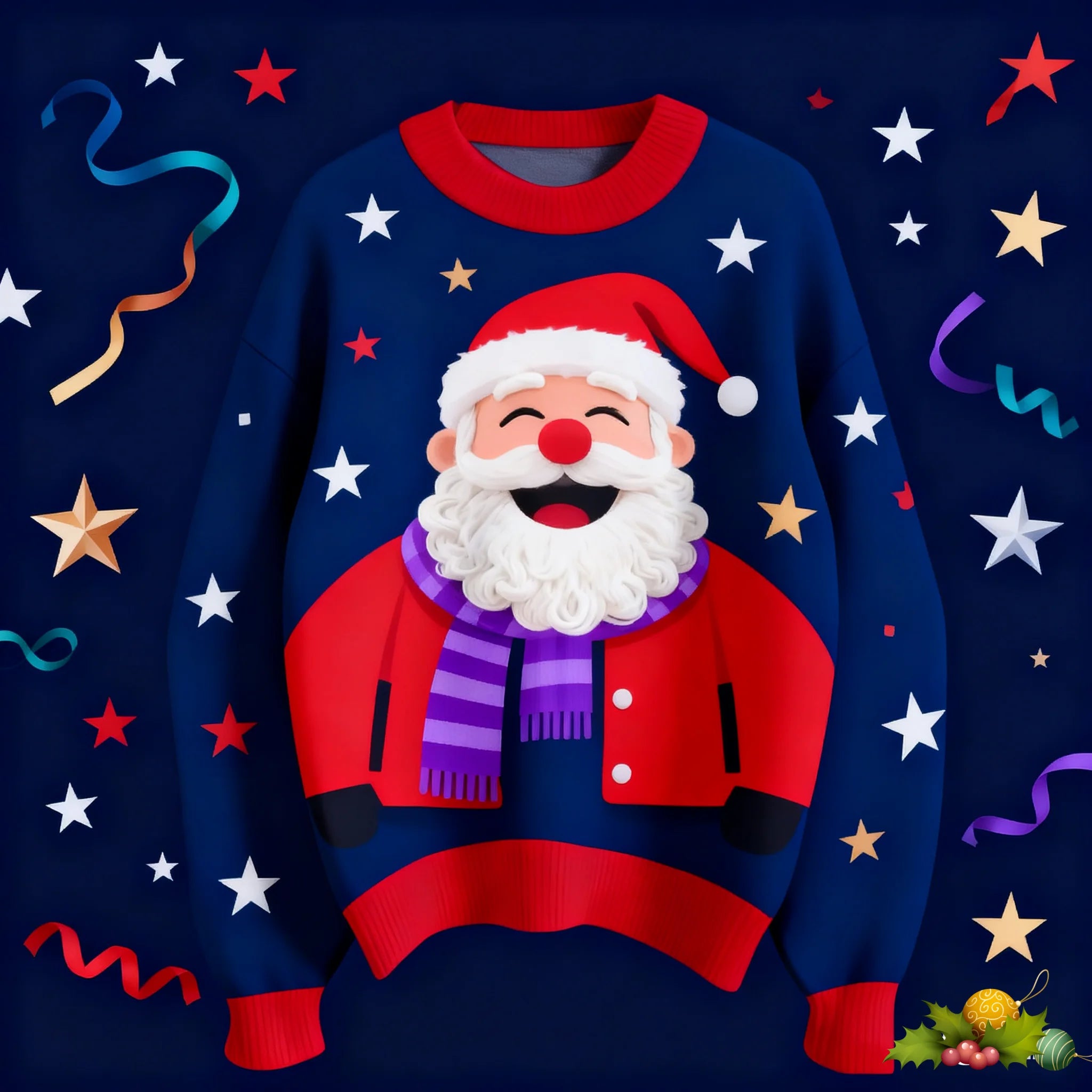 Pull de Noël Santa Claus - L'esprit des fêtes!