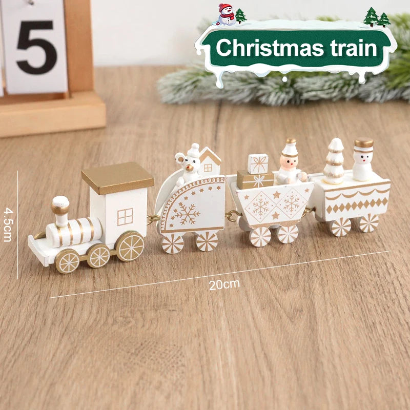Train en Bois de Noël - Magie festive pour enfants